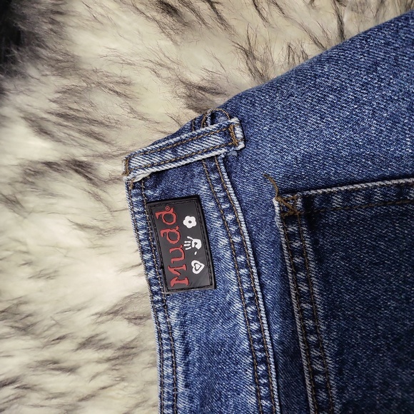 JUNIORS MUDD JEAN SKIRT WITH CUTE DETAILS SIZE 11 - Picture 6 of 7